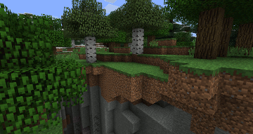Smooth lighting in minecraft.  (c) Mojang AB.  Image obtained from Minecraft wiki.