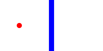 An implausible ordering of events; a player walks through a door and then opens it.