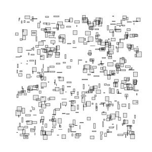 Uniformly distributed boxes with side lengths